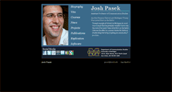 Desktop Screenshot of joshpasek.com
